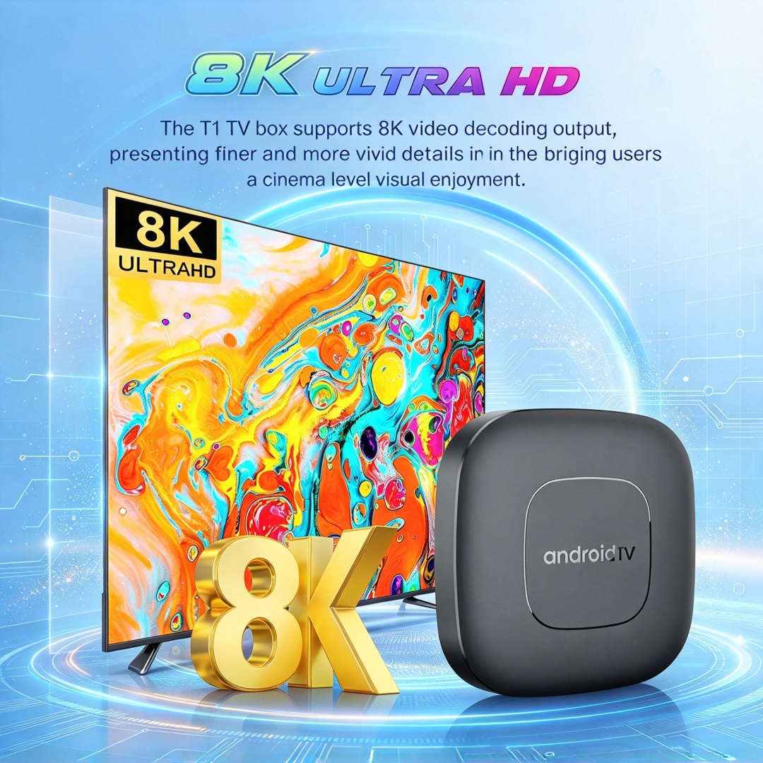 Android 16 8K Smart TV Box T1  - đánh giá và giá Ddr3 8Gb