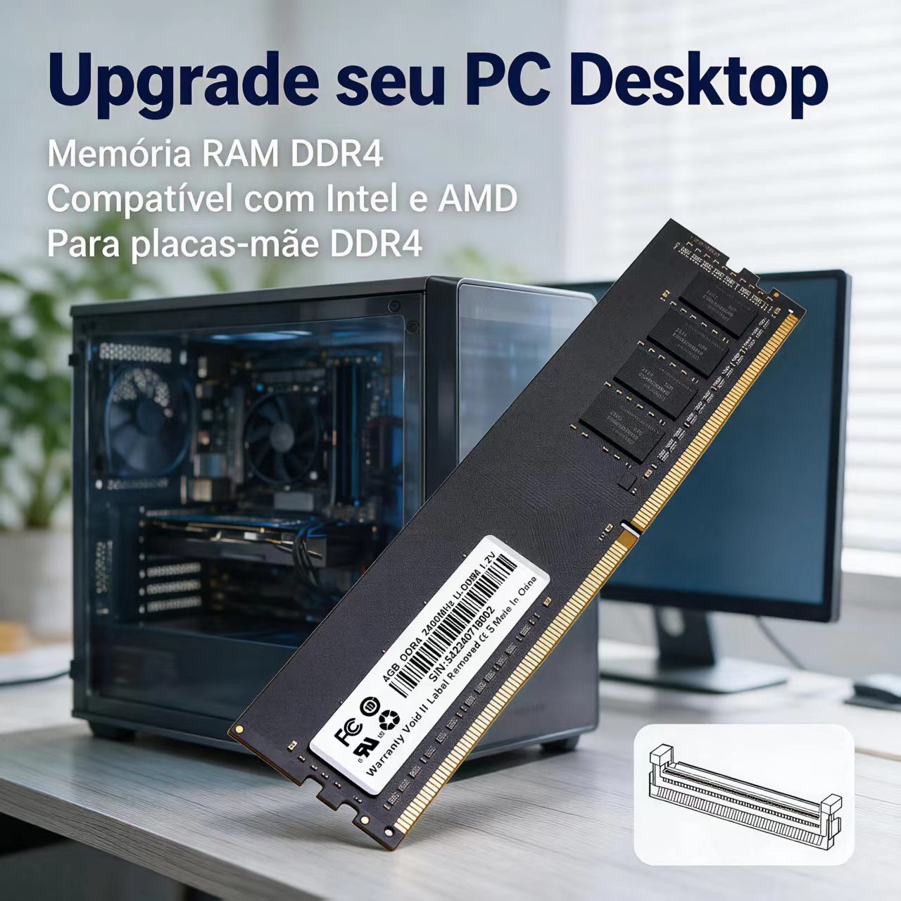 DDR4 RAM 4GB 8GB 2400MHz Deskt - đánh giá và giá Ddr4 3200Mhz
